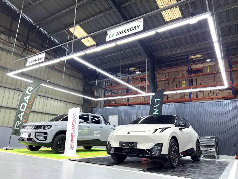 A dedicated EV Workbay at the UAAGI training center, ensuring expert care for Lynk & Co Philippines customers.